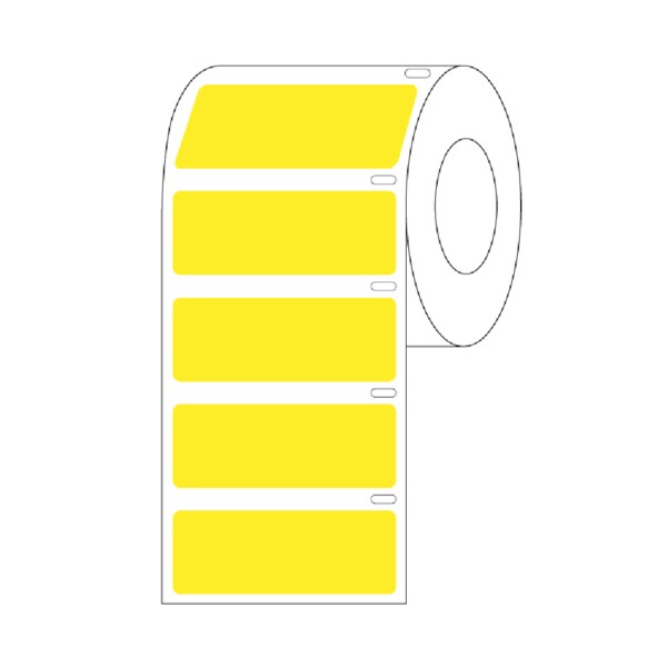 Direct Thermal Cryo 51x19mm for Lg Tubes/Racks/Boxes Yellow Roll Form